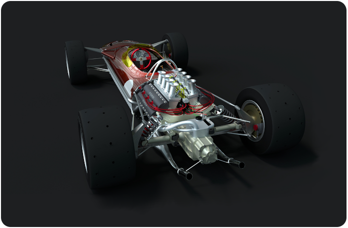 Lotus 49 F1 racing car - click on image to return